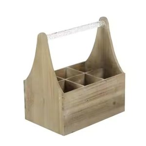 Neeml Wooden Cutlery Holder <b>Tabletop</b> Decor Cutlery Organizer Caddy Holder for Dining Table Spoons Forks Knives Holders - Product Image 2