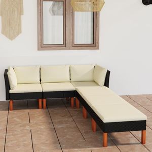 Set Lounge da Giardino Bianco Crema - Product Image 1