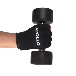 Custom Half-finger Gym Fitness Gloves <b>Foam</b> <b>Padding</b> Bodybuilding Training Palm Protection Cross-fit Weightlifting Unisex workout - Product Image 1