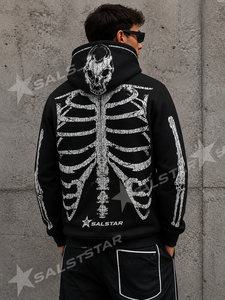 Sudadera con Capucha Sublimada con Estampado de Esqueleto Gótico al por Mayor, Sudadera con Capucha Personalizada con Gráficos para Fiestas de Halloween, Fabricante - Product Image 2