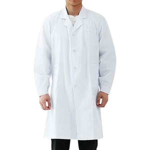 เสื้อกาวน์แพทย์สำหรับทันตกรรม เสื้อกาวน์ยาวสีขาวสำหรับห้องปฏิบัติการ เสื้อกาวน์สำหรับมืออาชีพสำหรับผู้ชาย - Product Image 4