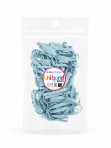 Élastiques à cheveux Uniband en TPU bleus, élastiques de haute qualité, écologiques, unisexes, fabriqués en Corée, pour usage quotidien, emballage en sachet OPP. - Product Image 1