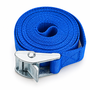 Sangle de fixation à boucle à came 25 mm, 250 kg, en polyester, pour moto, camion, sécurisation des charges, fournisseur direct d'usine - Product Image 1