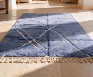 Auténtica Alfombra Marroquí Beni Ourain, Alfombra de Lana Tejida a Mano, Alfombra Berber Marroquí Beni Ourain de Lujo, Alfombra de Lana de Pelo Largo - Product Image 4