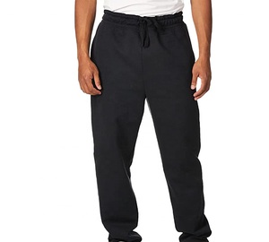 Pantalon de survêtement gris pour homme à taille élastique avec poches latérales, décontracté, tricoté, mi-lourd, respirant, pour l'automne - Product Image 6