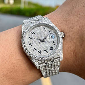 <b>Mechanical</b> Moissanite <b>Watch</b> Diamond Tester Ice Crystal <b>Watch</b> <b>Men</b> Stainless Steel Bezel Rapper <b>Watch</b> Vvs <b>Men</b> Diamond - Product Image 4
