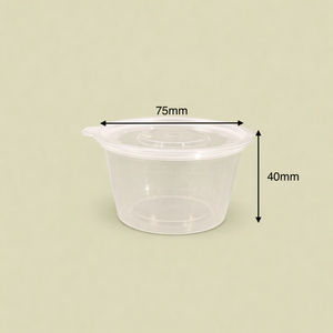 Gobelet à portion TW T4 4oz avec couvercle à charnière, sans BPA, biodégradable, compatible lave-vaisselle, compostable, écologique, compatible congélateur, compatible micro-ondes, PP - Product Image 3