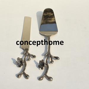 Juego de Cubiertos Ecológicos de Acero Inoxidable con Cuchillos y Cucharas con Mangos en Forma de Hoja para el Hogar y la Escuela - Product Image 3