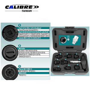 TAIWAN CALIBRE Kit de 9 outils en plastique pour le démontage et la pose des bouchons de vidange d'huile pour Ford, Mercedes, Paccar, VAG, BMW, Opel/Vauxhall - Product Image 2