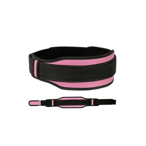 Neoprene Waist Support <b>Belt</b> Adjustable Breathable Weightlifting Training for Strength Exercise Unisex <b>Pink</b> Black - Product Image 1