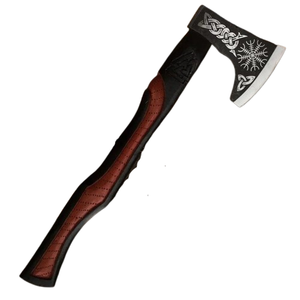 Hache Tomahawk en acier au carbone de haute qualité, fabriquée à la main, très tendance, hache Viking Ranger avec manche en bois et fourreau en cuir - Product Image 2