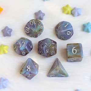Elegant Resin Polyhedral 7-Piece Durable Eco-Friendly Handmade Premium RPG Gaming <b>Dice</b> <b>Set</b> Tradebyd - Product Image 1