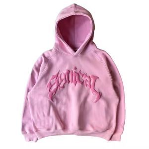 Sweat à capuche pour homme en coton lourd 100% avec logo imprimé en relief personnalisé, service OEM, caractéristiques écologiques et séchage rapide - Product Image 5