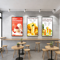 Affiche personnalisée, boîte à lumière rotative, cadre en aluminium ultra fin, LED haute luminosité, panneau de menu éclairé, affichage publicitaire pour