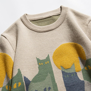 Pull tricoté d'hiver pour homme entièrement personnalisé, le plus vendu, coupe classique, écologique, respirant, anti-plis, vente en gros - Product Image 3
