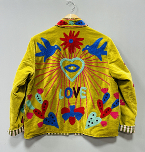 Chaqueta de Tela Suzani, Chaqueta de Terciopelo, Estilo Hippie, Chaqueta Bordada a Mano, Forro Interior de Algodón, Abrigo para Fiestas - Product Image 3