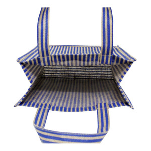 Sacs de transport en tissu réutilisables écologiques avec logo personnalisé, sacs de plage pour femmes, sacs fourre-tout laminés, sacs de courses promotionnels, sacs en jute - Product Image 6