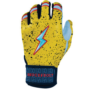 Gants de frappe de baseball en cuir premium personnalisables, 100 % cuir Cabretta, fermeture auto-agrippante. - Product Image 4