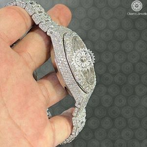 Charm_Jewells Luxury Stainless Steel <b>Mechanical</b> <b>Watch</b> 40mm Round Case Analog Chronograph Mandala Dial Pattern Unisex - Product Image 2