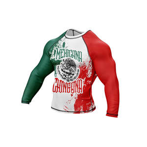 Breathable Quick Dry Rashguard MMA Full <b>Sleeve</b> Heat-Transfer Printed Custom No Gi BJJ Compression Set 100% - Product Image 3