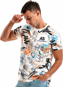Camiseta de Manga Corta Casual para Hombre, Marca AMY, 100% Algodón, Corte Regular, Lisa, con Logotipo Personalizado Bordado en la Parte Delantera, Venta al Por Mayor - Product Image 2