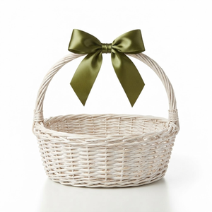 Cinta de Satén Verde Oliva de 25mm, de una Sola Cara, Directo de Fábrica, 5 Rollos x 8 Metros, para Cestas de Regalo, Lazos para Coronas Navideñas, Venta al Por Mayor - Product Image 4