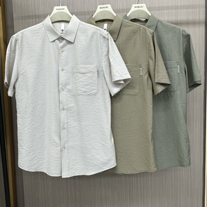 Camisa Casual de Manga Corta para Hombre, Antiarrugas, Transpirable, Cierre de Botones, Verano, ODM - Product Image 6