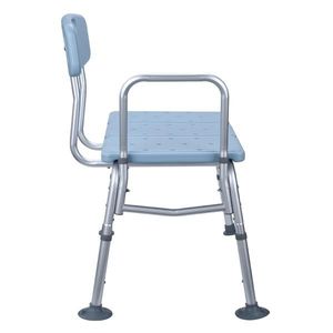 Sedia da Bagno Blu con Schienale e Maniglia, Attrezzatura di Sicurezza per Bagno, Panca di Trasferimento per Vasca Doccia in Lega di Alluminio - Product Image 6