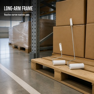 Rouleau de nettoyage Kosan en tissu non tissé à âme rigide, blanc, 12,6 pouces, pour le nettoyage de la peinture et des surfaces - Product Image 5
