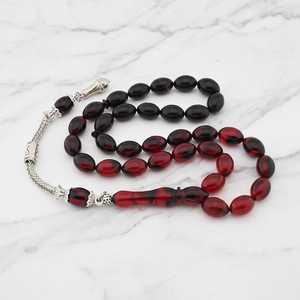 Rosario Islámico Ecológico Hecho a Mano con Temática Religiosa y de Amor, Personalizable, Cuentas de Resina Amarilla para Decoración del Hogar - Product Image 5