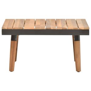 Ensemble de canapés en bois gris foncé pour jardin, meubles d'extérieur élégants - Product Image 4