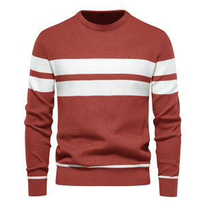 Men Customized Winter <b>Pullover</b> <b>Sweater</b> with Premium Mohair Blend Soft Stretch Fit Breathable Comfort and Front Logo - Product Image 5