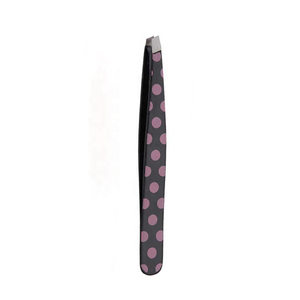 Pinzas de Punta Inclinada de Alta Precisión para Cejas, Barba y Puntos Negros, Color Negro - Product Image 1