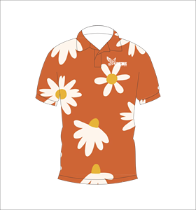 เสื้อโปโลพิมพ์ลายดอกไม้แบบกำหนดเอง แขนสั้น สวมใส่สบาย เหมาะสำหรับกอล์ฟ เทนนิส ชุดทีมฤดูร้อน - Product Image 1