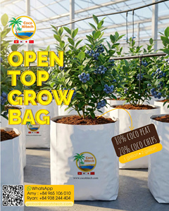Sac de culture en fibre de coco naturelle de qualité supérieure, ouvert en dessus, pour légumes, fleurs et plantes - Product Image 1