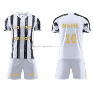 Uniformes de Fútbol Retro Personalizados al Por Mayor, Tallas Grandes, Sublimados, Conjunto de Uniforme de Fútbol Unisex, Ropa Deportiva Transpirable para Entrenamiento de Equipo - Product Image 1