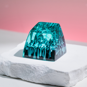 Keycaps Mystiques Anime, Keycaps Artisanaux Personnalisés, Keycaps Anime Mignons, Keycaps Verts, Ensemble de Keycaps, Keycaps en Résine - Product Image 3