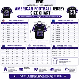 Camiseta de Fútbol Americano BBE Unisex con Cuello en V, Manga Corta, Spandex/Poliéster, Cintura Elástica, Transpirable, Logotipo Personalizado, Números de Equipo - Product Image 4