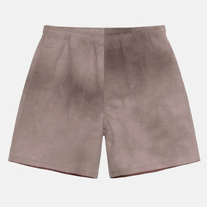 Pantalones Cortos Deportivos Grises para Hombre, Lavados con Ácido, de Algodón Grueso, Casuales para Exteriores, con Bolsillos con Cremallera y Corte Cuadrado, Diseño Liso - Product Image 4