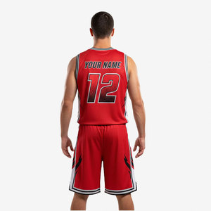 Top Trend Sublimation Printing Mesh Basketball Uniform for Men Sports Wear Custom Player <b>Name</b> Number Basketball Uniform 2026 - Product Image 2