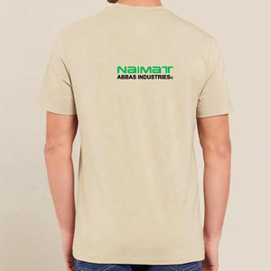เสื้อยืดโอเวอร์ไซส์คุณภาพสูงสำหรับผู้ชาย พิมพ์โลโก้ได้ตามต้องการ แขนสั้น ผ้าฝ้าย 100% คอกลม ทรงวินเทจ สั่งทำแบรนด์ได้ เหมาะสำหรับใส่ลำลอง - Product Image 3
