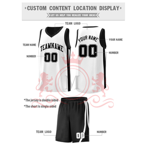 Custom <b>Athletic</b> Wear Set With Soft Fabric Reversible Basketball Uniform Quick Dry Jersey Shorts For Team Players - Product Image 5