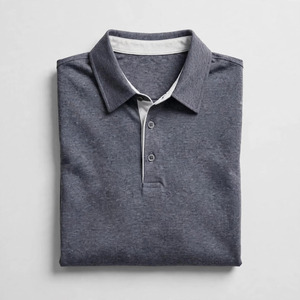 Men's <b>Black</b> Solid Knitted Short Sleeve Round Neck Casual <b>Shirt</b> Breathable Polyester Summer Wear - Product Image 5