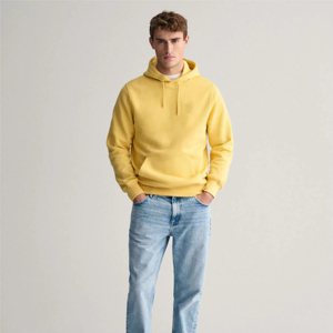 Nouveau style, qualité supérieure, sweat à capuche pour homme en molleton épais tricoté respirant, uni, avec logo personnalisé brodé, 100% coton - Product Image 1