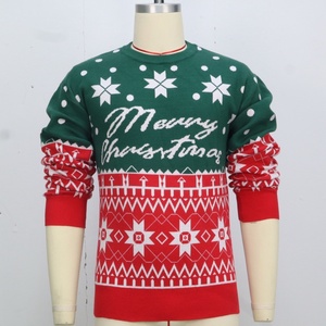 Suéter Navideño Personalizado al por Mayor con Logotipo OEM, Suéter Jacquard, Prenda de Punto, Suéter Navideño Feo para Hombre - Product Image 6