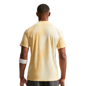 Camiseta Deportiva para Hombre, Color Amarillo Claro, 100% Algodón, 220g, Cuello Redondo, Manga Corta, Secado Rápido, Transpirable, Corte Regular, para Entrenamiento - Product Image 2