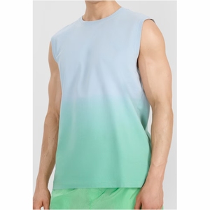 เสื้อกล้ามออกกำลังกายผู้ชายสีพื้นขายดี รับสั่งทำสีพื้น เสื้อกล้ามออกกำลังกายแห้งเร็ว ระบายอากาศได้ดี - Product Image 1