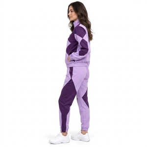 Material Full Zip <b>Jacket</b> Matching Pants Relaxed Fit Comfortable Daily <b>Women</b> Zipper Tracksuit Custom Sportswear Outfit - Product Image 3