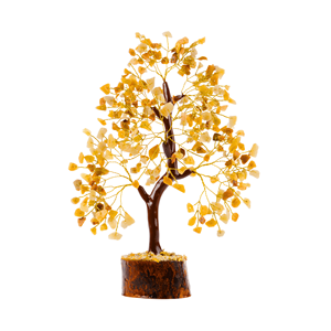 Árbol de la Vida de Cristal de Aventurina Amarilla al por Mayor con Alambre Dorado, Piedras Curativas, Decoración para el Hogar - Product Image 1