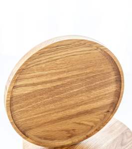 Plato de Madera Floral Art Deco Hecho a Mano - Product Image 1